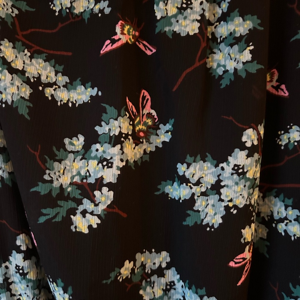 J. Crew Smock-waist Midi Dress in botanical bees print - Picture 4 of 5